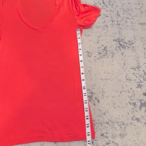 NWOT, JCREW Fitted Tee,‎ Coral - Picture 3 of 7